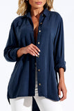 Camisa Térmica Oversized Azul Marinho