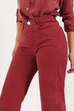 Calça Jeans Modeladora Wide Leg Red Cherry Cós Super Alto