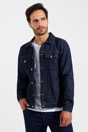 Jaqueta Jeans Masculina Escuro Kurt