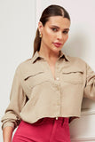 Camisa Cropped Térmica Nude