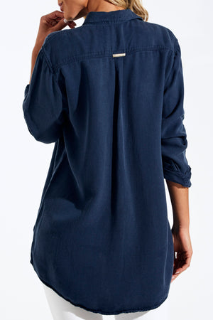 Camisa Térmica Oversized Azul Marinho