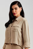 Camisa Cropped Térmica Nude