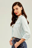 Camisa Cropped Térmica Aqua