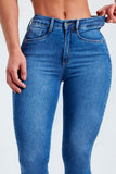 Calça Jeans Modeladora Mega Bumbum Skinny Cós Médio