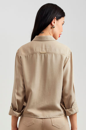 Camisa Cropped Térmica Nude