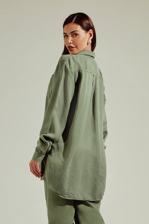 Camisa Térmica Oversized Verde