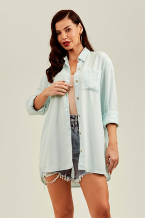 Camisa Térmica Oversized Aqua