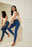 Calça Jeans Modeladora Skinny Clássica Cós Super Alto