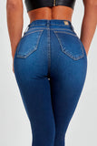 Calça Jeans Modeladora Curva dos Sonhos Skinny Cós Médio