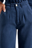 Calça Pantalona Linho Térmico Dunas Azul Marinho