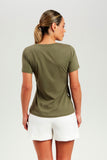 Camiseta Basic Algodão Pima Verde Militar