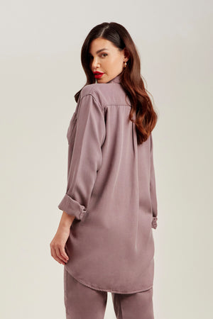 Camisa Térmica Oversized Violeta