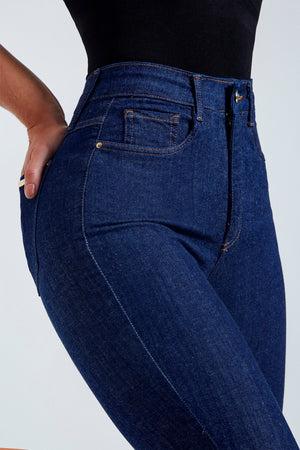 Calça Jeans Modeladora Revolucionária Escura