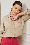 Camisa Cropped Térmica Nude