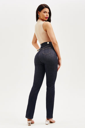 Calça Jeans Modeladora Fantástica Reta Cós Alto