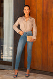 Calça Jeans Modeladora Apaixonante Skinny Cós Alto