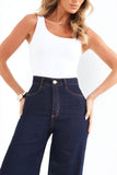 Calça Jeans Ultra Modeladora Pantalona Cós Super Alto