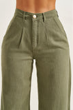 Calça Pantalona Linho Térmico Dunas Verde Militar