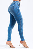 Calça Jeans Modeladora Mega Bumbum Skinny Cós Médio