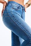 Calça Jeans Modeladora Mega Bumbum Skinny Cós Médio