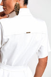 Camisa Manga Curta Comfort Office Off White