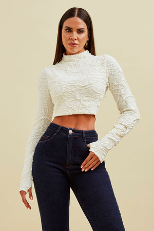 Cropped Perfect Stretch Off White