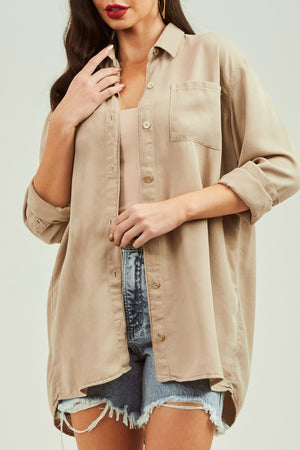 Camisa Térmica Oversized Nude