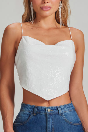 Cropped Extra Brilho Branco