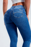 Calça Jeans Modeladora Mega Bumbum Skinny Cós Médio