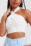 Cropped Premium de Linho Off White