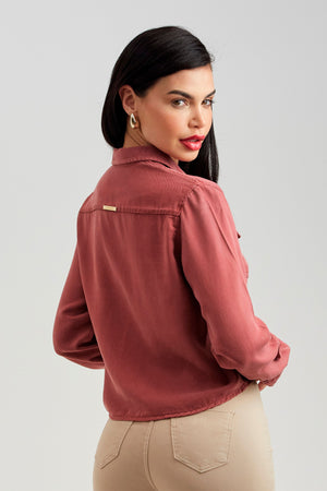 Camisa Cropped Térmica Red Cherry