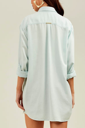 Camisa Térmica Oversized Aqua