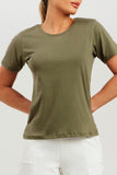 Camiseta Basic Algodão Pima Verde Militar