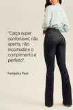 Calça Jeans Modeladora Fantástica Flare Cós Alto