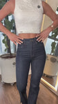 Stories de Cropped Gola Alta Perfect Stretch Off White