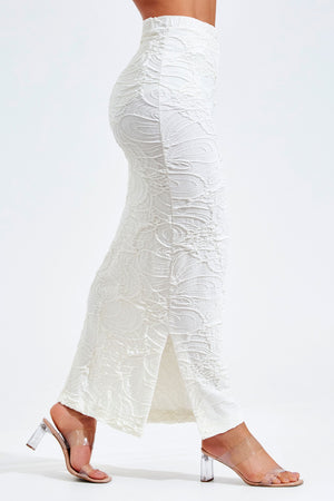 Saia Midi Perfect Stretch Off White