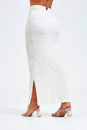 Saia Midi Perfect Stretch Off White