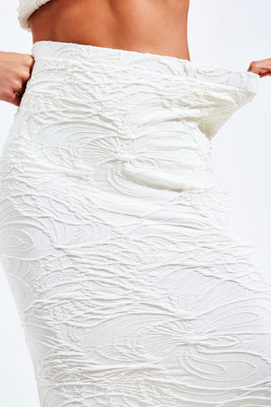 Saia Midi Perfect Stretch Off White