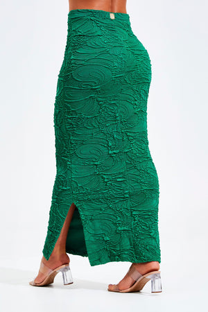 Saia Midi Perfect Stretch Verde