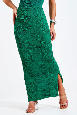 Saia Midi Perfect Stretch Verde