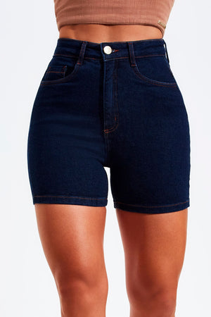 Shorts Jeans Modelador Luxury Cós Super Alto