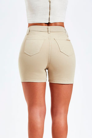 Shorts Modelador Nude Cós Super Alto