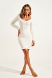 Vestido Curve Dupla Face Preto com Off White